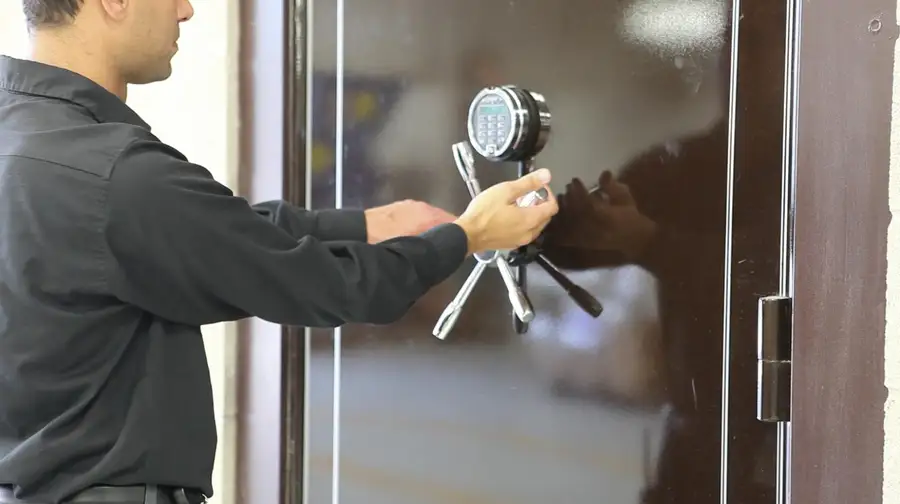 Burglar and fire resistant security vault at Mannapov